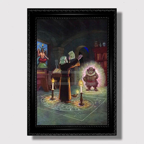 Vintage Masonic Renaissance Poster  Abstract Freemasonry Canvas Wall