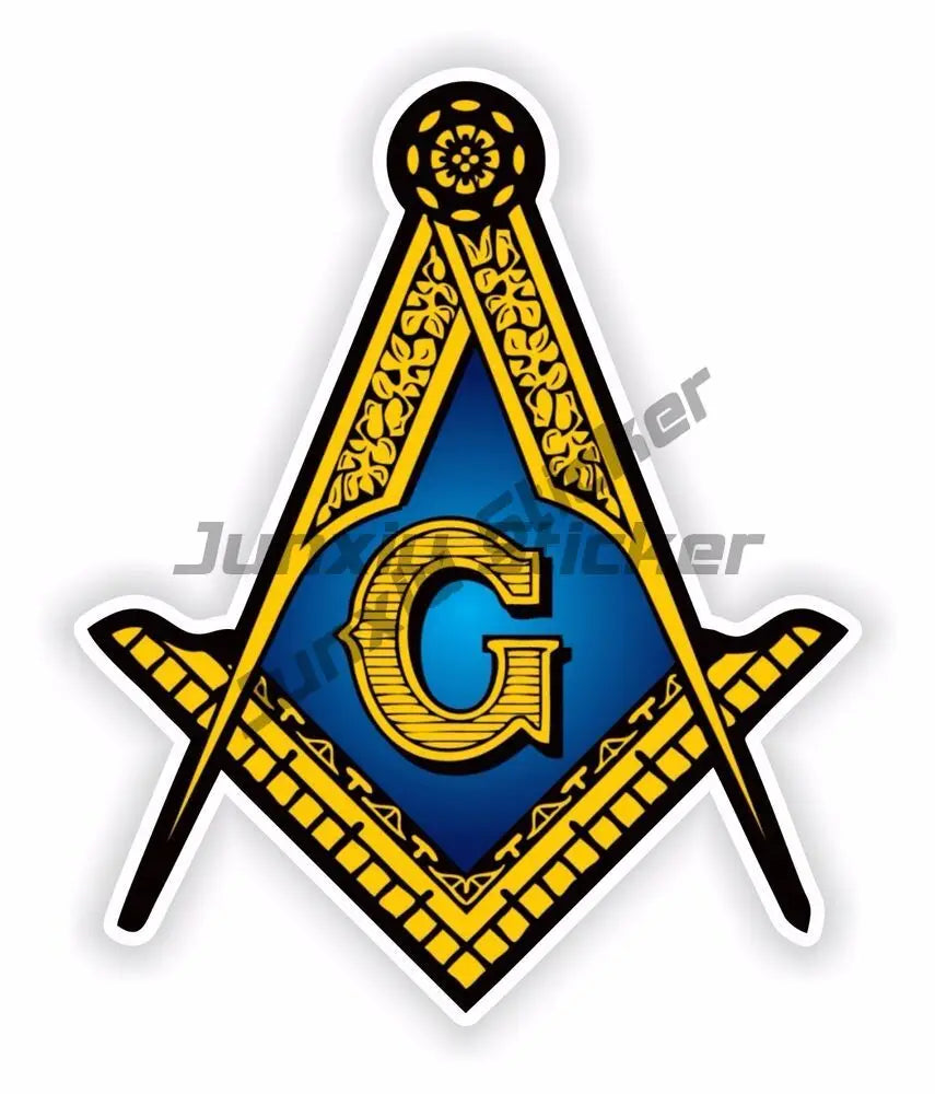 Masonic Masonic Square and Compass Car Stickers Car or Truck Window Laptop Decal PVC Decor