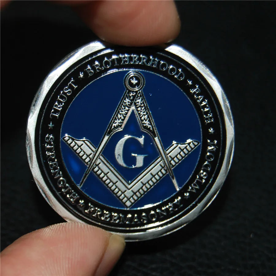 MotorDog 69 Masonic Challenge Coin Master Mason Freemasonry Brotherhood Coin