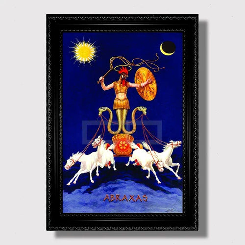 Vintage Masonic Renaissance Poster  Abstract Freemasonry Canvas Wall