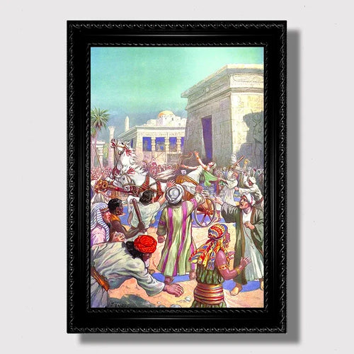 Vintage Masonic Renaissance Poster  Abstract Freemasonry Canvas Wall