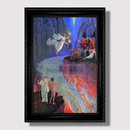 Vintage Masonic Renaissance Poster  Abstract Freemasonry Canvas Wall