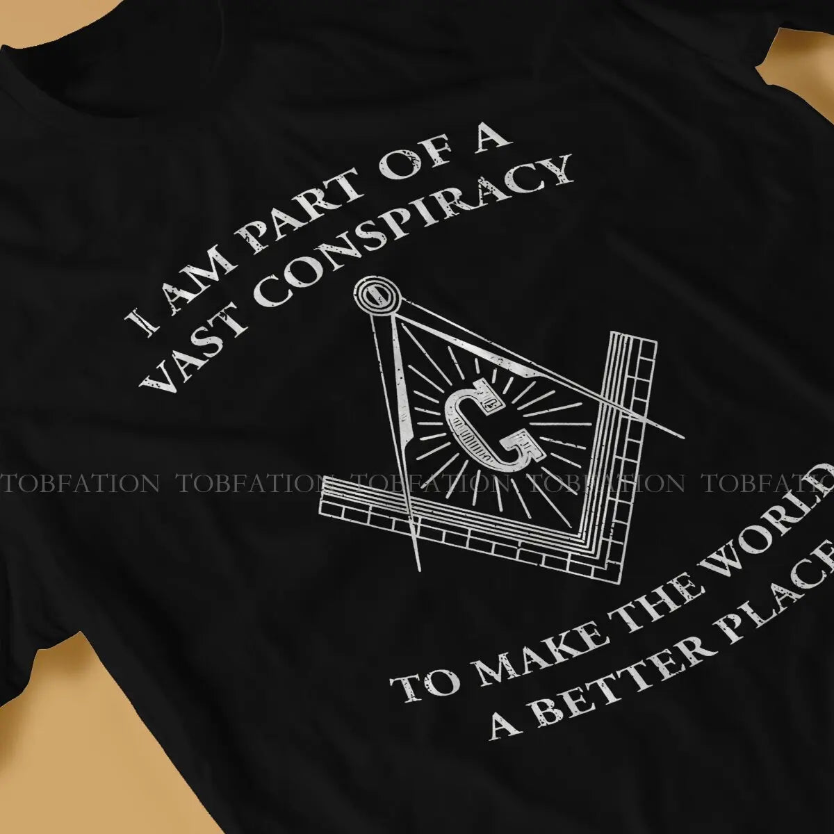 Make The World Better Freemason Masonic Lodge  Men T Shirt Cotton Gothic O-Neck Tee Shirt Harajuku Tops