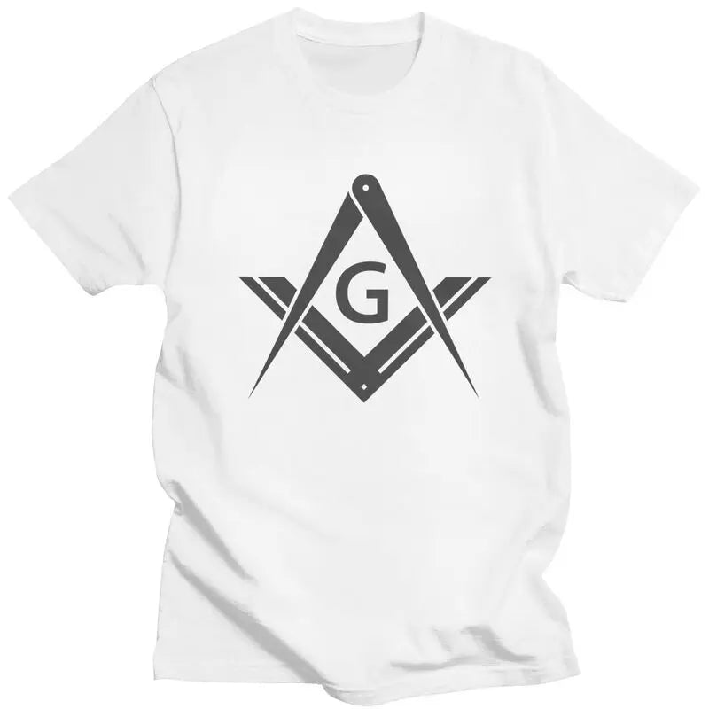 Custom Freemason Logo T Shirts Men Short Sleeve Masonic Mason Freemasonry T-shirt Casual Tee Tops Pure Cotton Oversized Tshirts