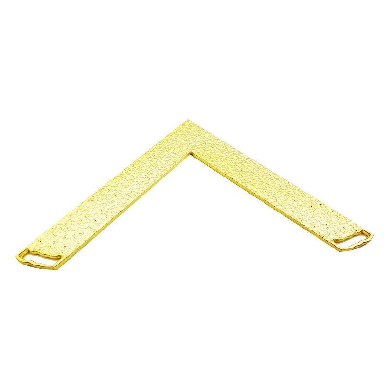 TC 2 Pcs/Set Compass and Square Masonic Etiquette Main Beautiful Lodge Tools in Gold/Silver Finely Gilt Metal Masonic Work Tools