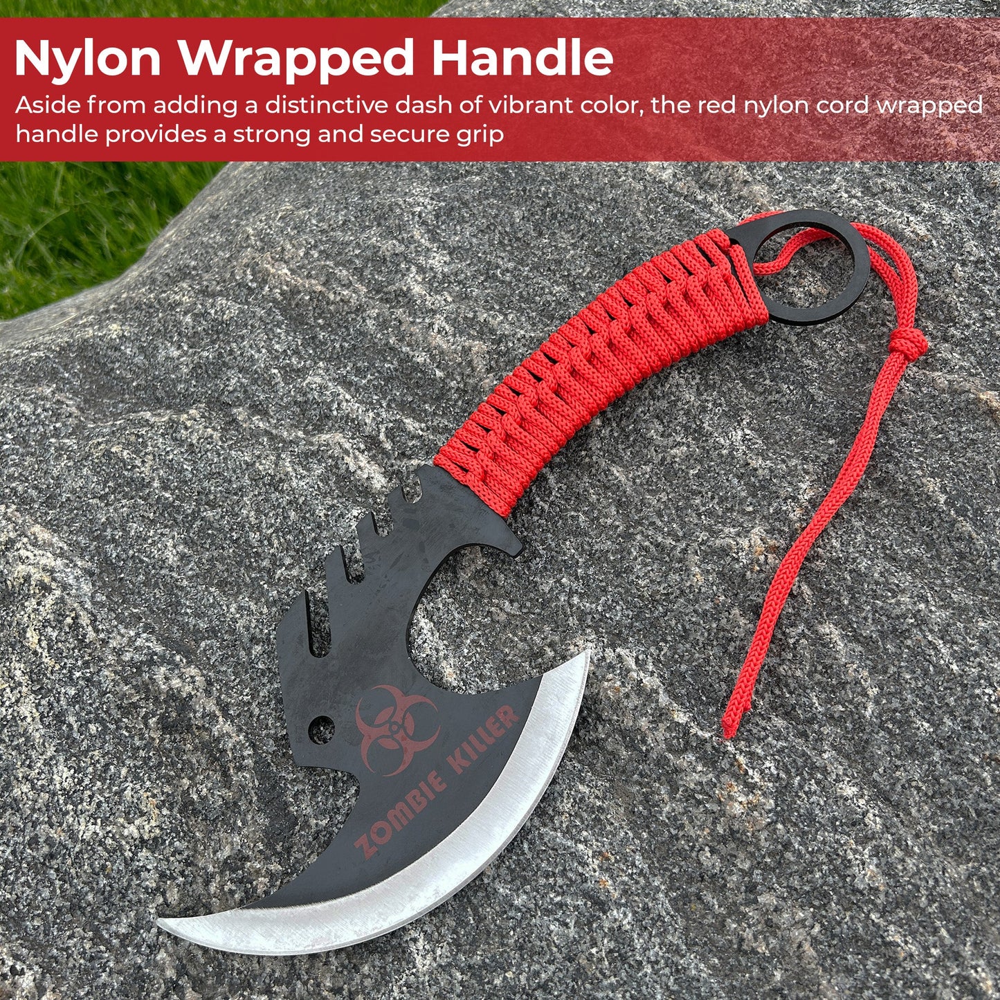Zed Skullsplitter Throwing Axe - Red